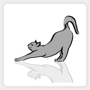 Yoga Cat Sticker